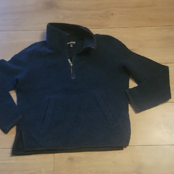 Toad&Co Women's Deep Blue V-Neck Sweater - Picture 2 of 4